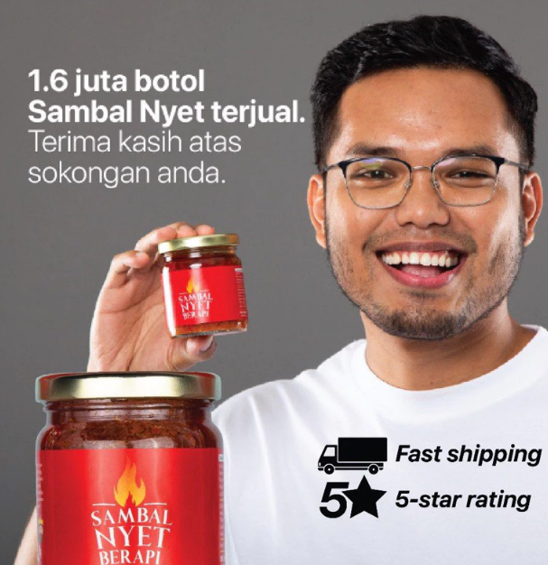 SAMBAL NYET BERAPI BY KA (180gm)